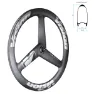 Vision Metron A9 Cl Disc Tubular Qr 3 Spoke Rennrad-vorderrad, Black, 12 x 100mm