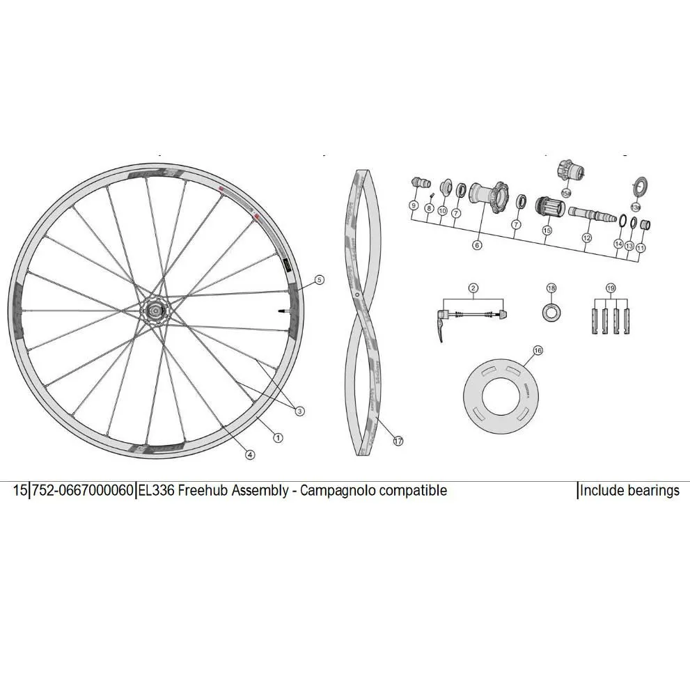 Vision Metron Sl Disc Campagnolo El336 Freilaufkörper, Black, One Size Vision Metron Sl Disc Campagnolo El336 Freilaufkörper, Black, One Size