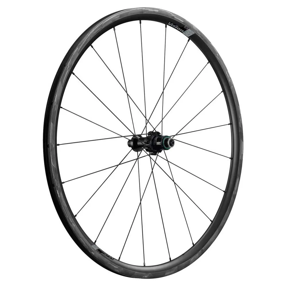 Vision Sc 30 Carbon Disc Tubeless Rennrad Laufradsatz, Black, 9 x 100 / 9 x 135mm, Shimano/Sram HG Vision Sc 30 Carbon Disc Tubeless Rennrad Laufradsatz, Black, 9 x 100 / 9 x 135mm, Shimano/Sram HG