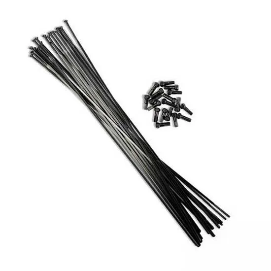 Vision Sc40 2/1.5/2 272/275 Mm Inox Speichen Und Nippel Kit, Black, One Size Vision Sc40 2/1.5/2 272/275 Mm Inox Speichen Und Nippel Kit, Black, One Size