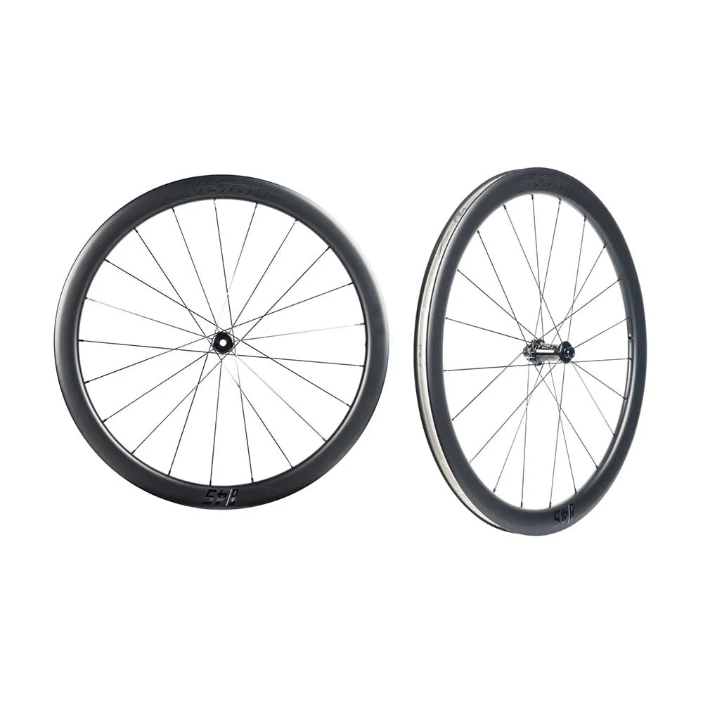 Vision Sc45 Sl I23 Cl Disc Tubeless B5 Rennrad Laufradsatz, Black, 12 x 100/12 x 142mm, Shimano/Sram HG Vision Sc45 Sl I23 Cl Disc Tubeless B5 Rennrad Laufradsatz, Black, 12 x 100/12 x 142mm, Shimano/Sram HG