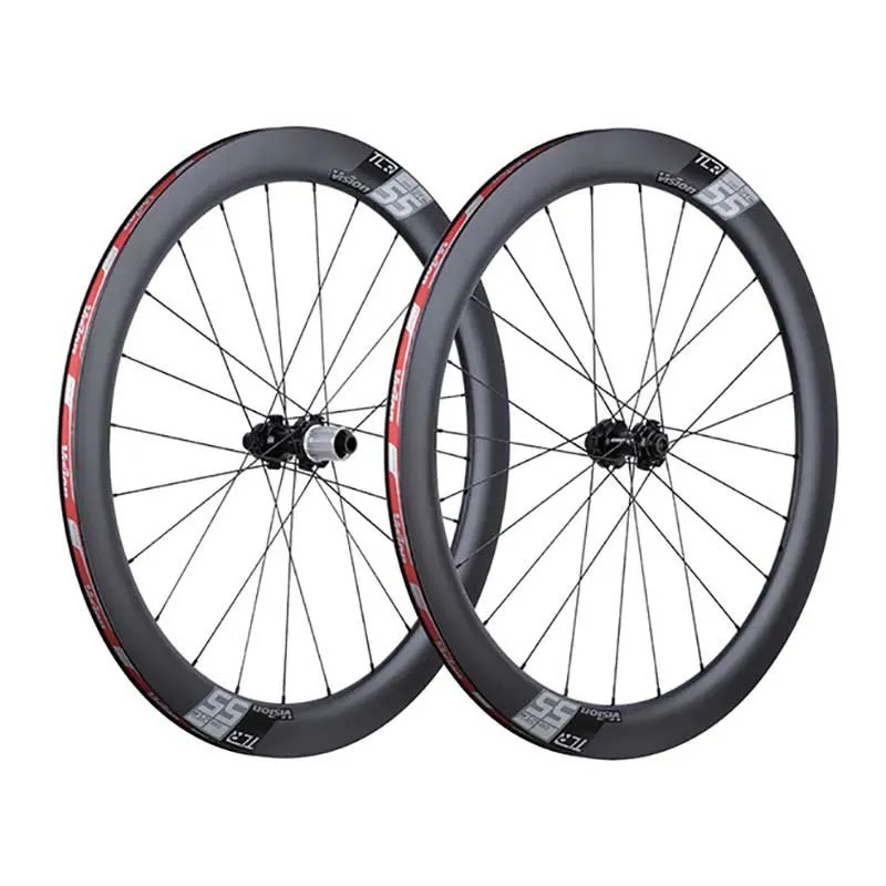Vision Sc55 Db B2 Cl Disc Rennrad Laufradsatz, Black, 13 x 100 / 12 x 142mm, Shimano/Sram HG Vision Sc55 Db B2 Cl Disc Rennrad Laufradsatz, Black, 13 x 100 / 12 x 142mm, Shimano/Sram HG