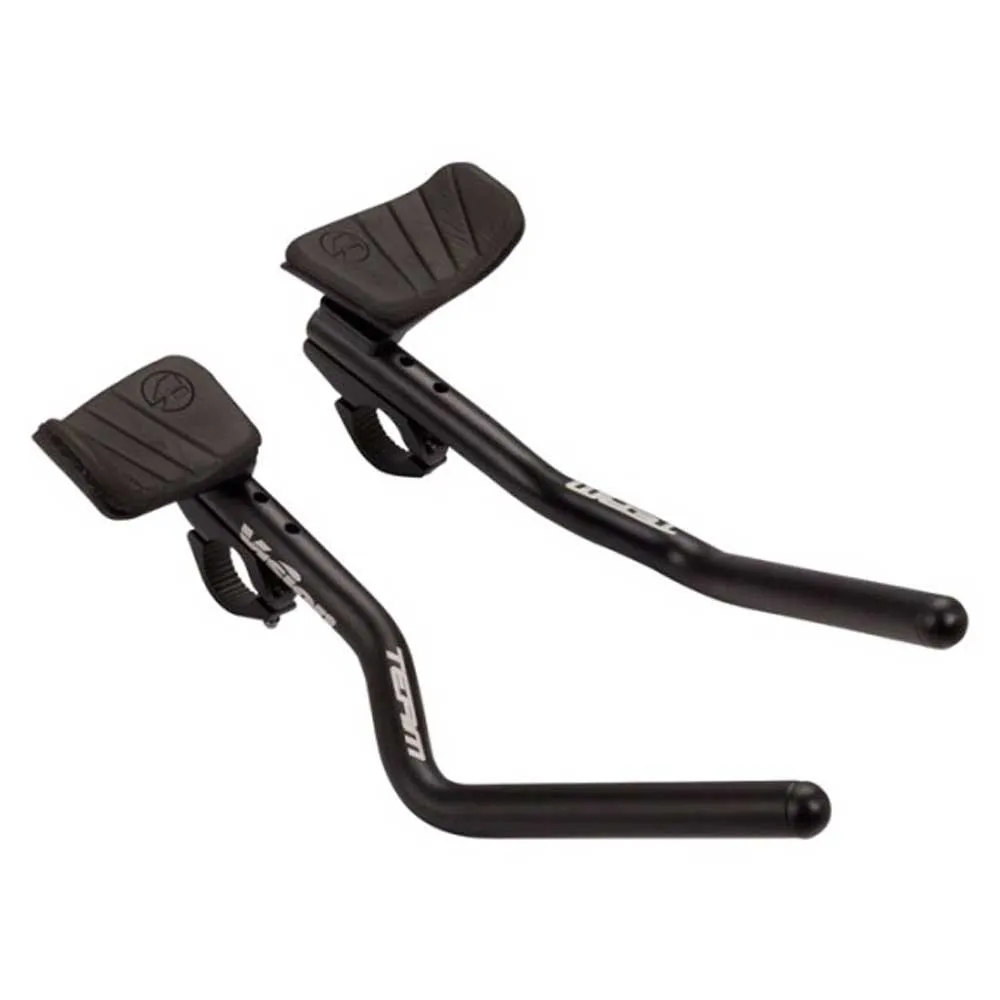 Vision Team Adjustable Clip On J-bend Aero-lenker, Black, 230-270mm
