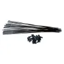 Vision Trimax 30 2016 Speichen Und Nippel Kit 19 Einheiten, Black, One Size