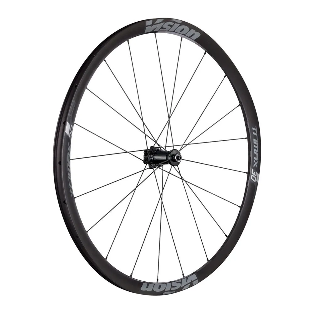 Vision Trimax 30 Cl Disc Rennrad Laufradsatz, Black, 13 x 100 / 12 x 142mm, Sram XDR Vision Trimax 30 Cl Disc Rennrad Laufradsatz, Black, 13 x 100 / 12 x 142mm, Sram XDR