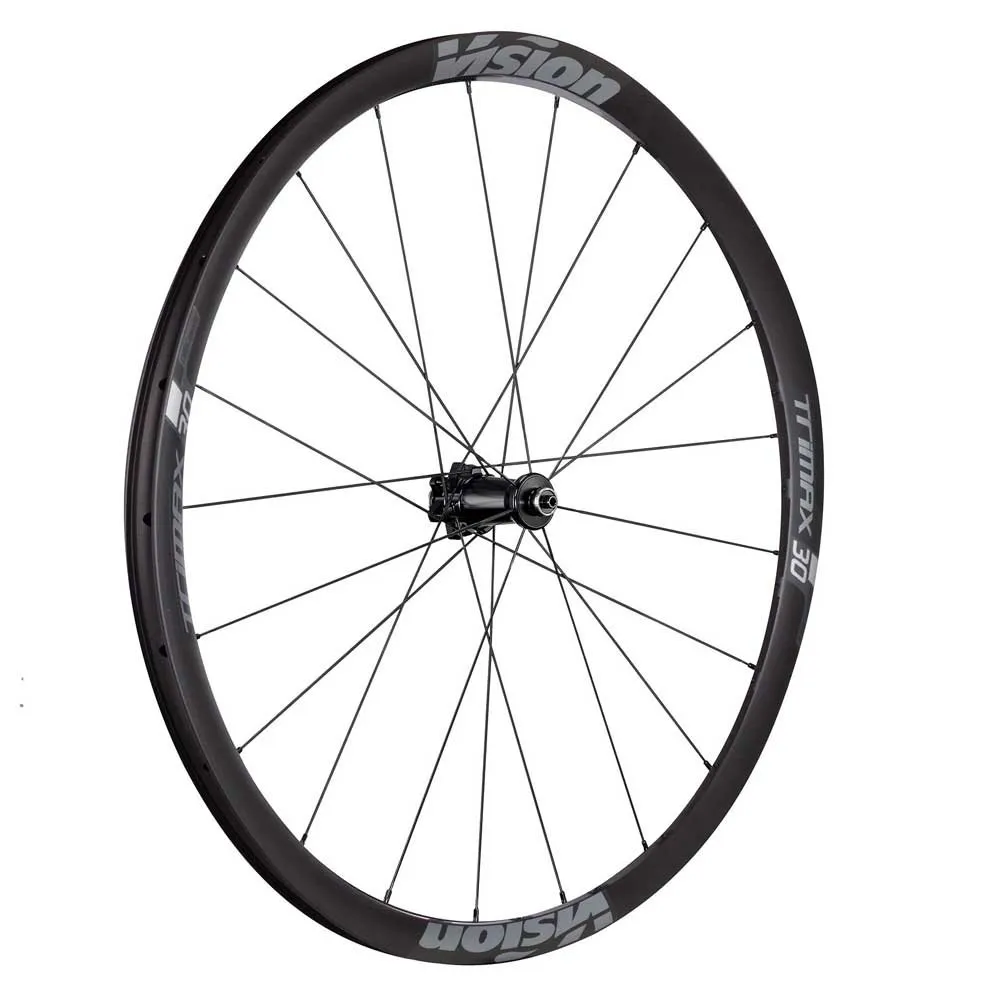 Vision Trimax 30 Sc Cl Club Tubeless Ready 700c Rennrad Laufradsatz, Black, 9mm, Shimano/Sram HG Vision Trimax 30 Sc Cl Club Tubeless Ready 700c Rennrad Laufradsatz, Black, 9mm, Shimano/Sram HG