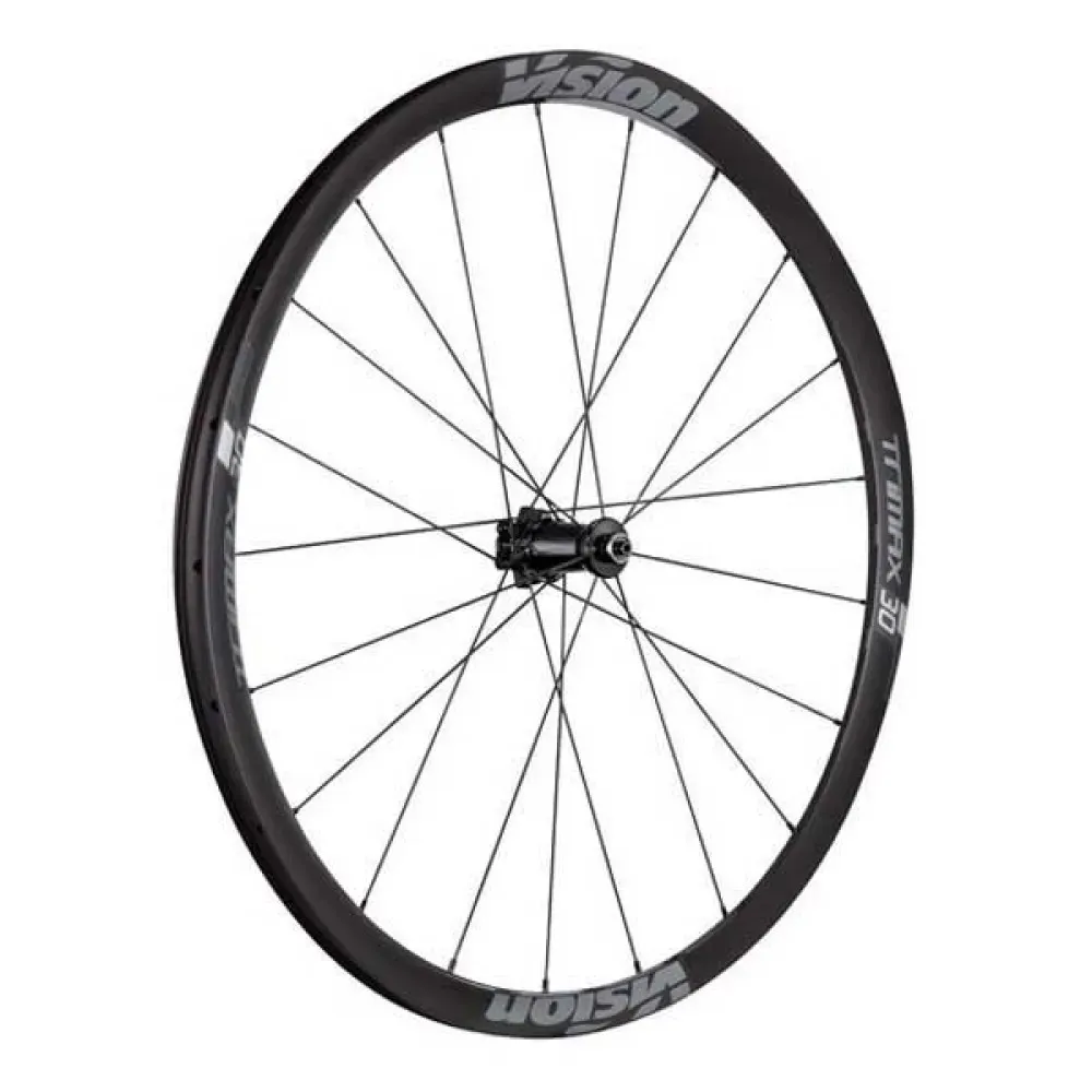 Vision Trimax 30 Sc Cl Disc Rennrad Laufradsatz, Black, 9 x 100 / 10 x 135mm, Shimano/Sram HG