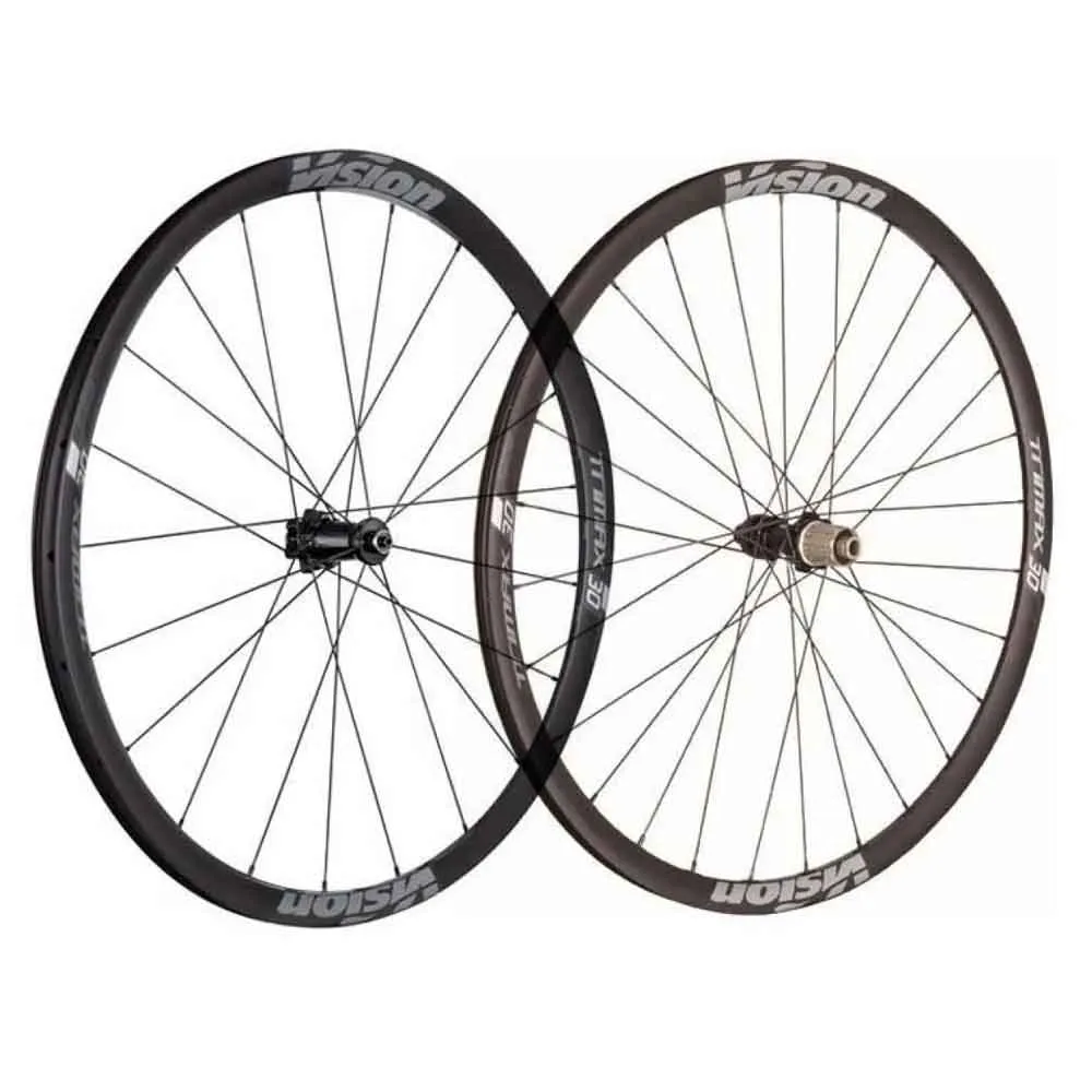 Vision Trimax 30 Sc Cl Disc Rennrad Laufradsatz, Black, 9 x 100 / 10 x 135mm, Shimano/Sram HG