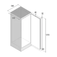 Vitrifrigo Single Door 190l Kühlschrank Vitrifrigo Single Door 190l Kühlschrank