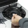 Vitrokitchen 160ib Gasring 1 Kochfeld, White / black, One Size