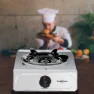 Vitrokitchen 160ib Gasring 1 Kochfeld, White / black, One Size
