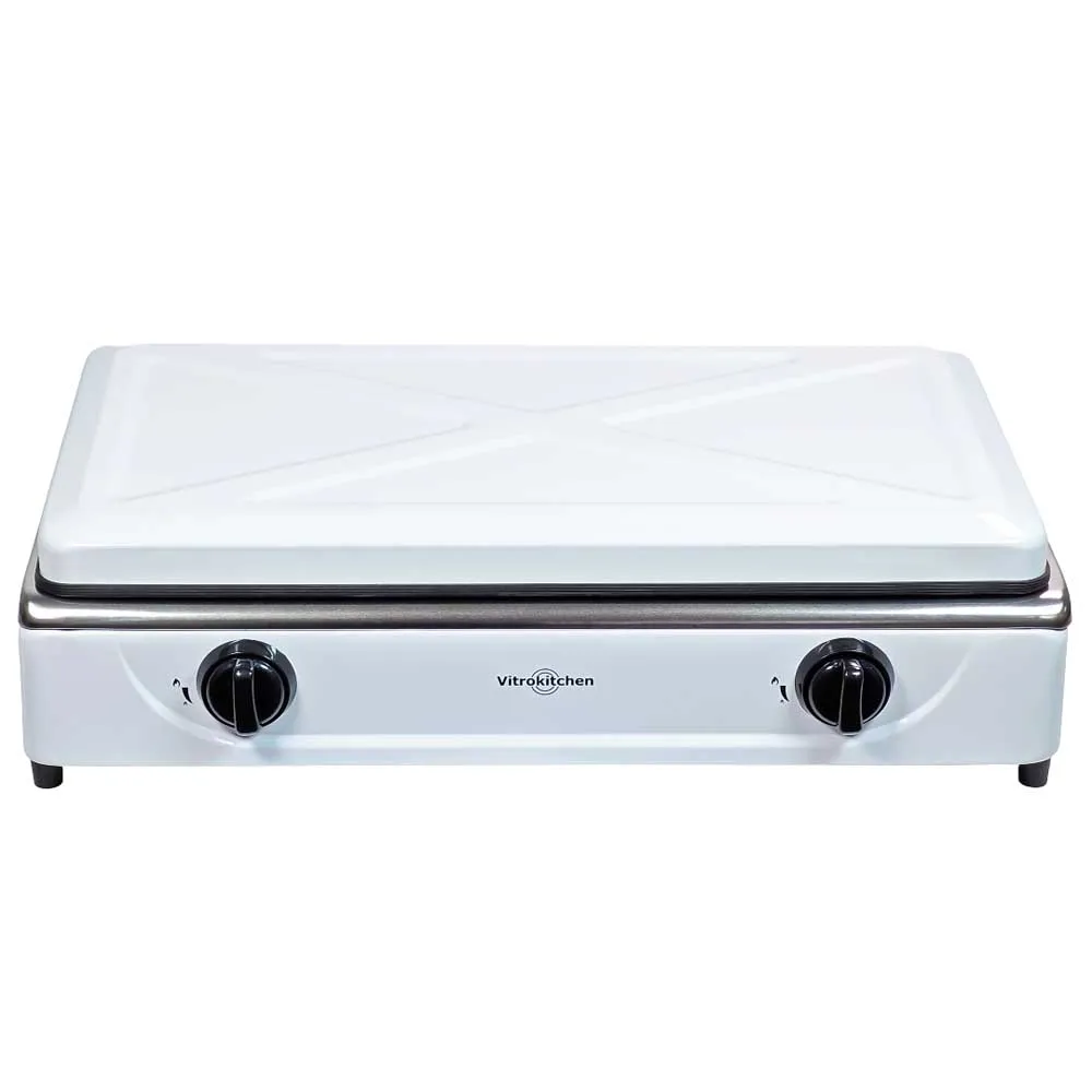 Vitrokitchen 202bb Gaskocher Campingküche, White, One Size
