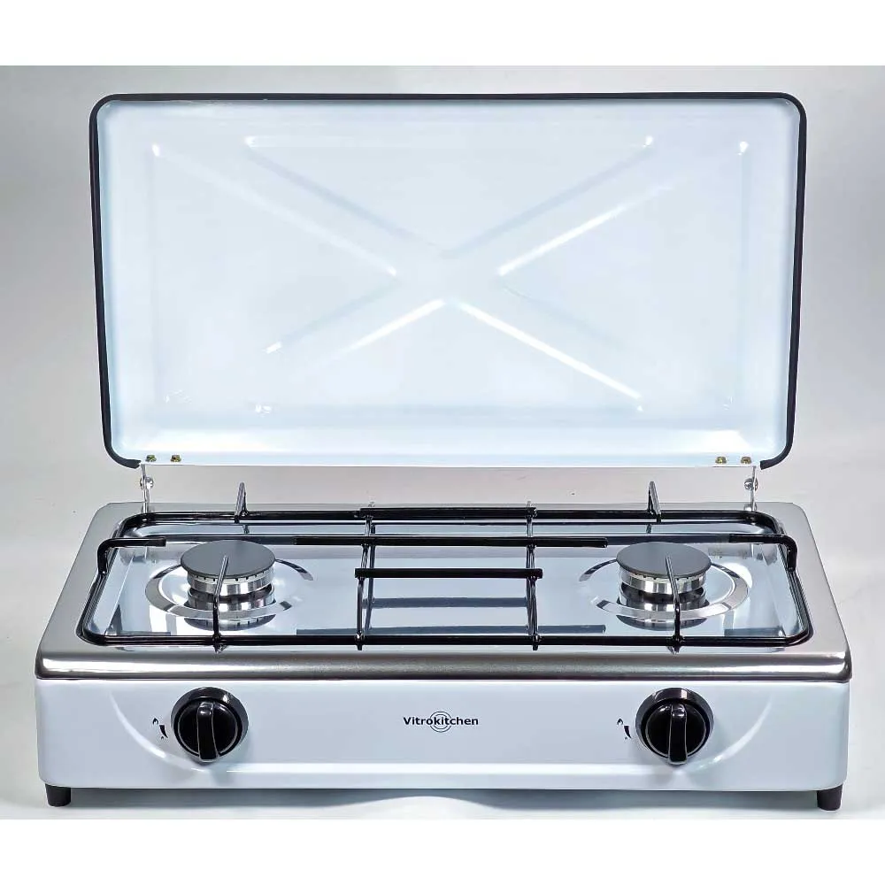 Vitrokitchen 202bb Gaskocher Campingküche, White, One Size