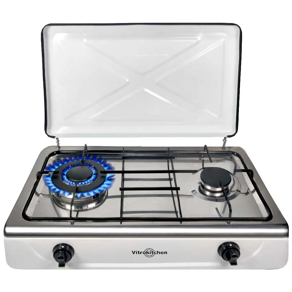 Vitrokitchen 252bb Gaskocher Campingküche, White, One Size Vitrokitchen 252bb Gaskocher Campingküche, White, One Size