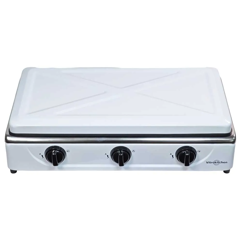Vitrokitchen 302bb Gaskocher Campingküche, White, One Size Vitrokitchen 302bb Gaskocher Campingküche, White, One Size