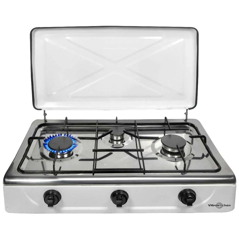 Vitrokitchen 302bb Gaskocher Campingküche, White, One Size Vitrokitchen 302bb Gaskocher Campingküche, White, One Size