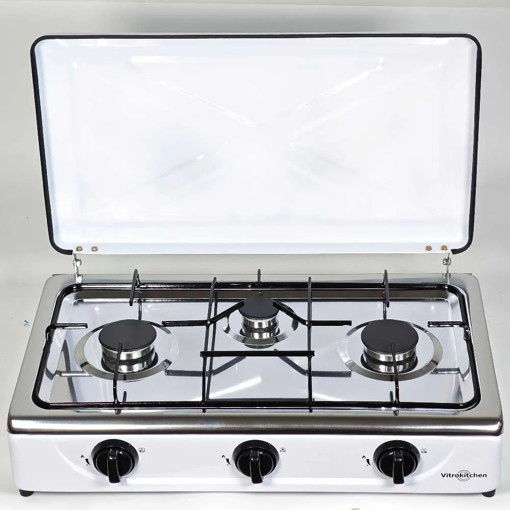 Vitrokitchen 302bb Gaskocher Campingküche, White, One Size Vitrokitchen 302bb Gaskocher Campingküche, White, One Size