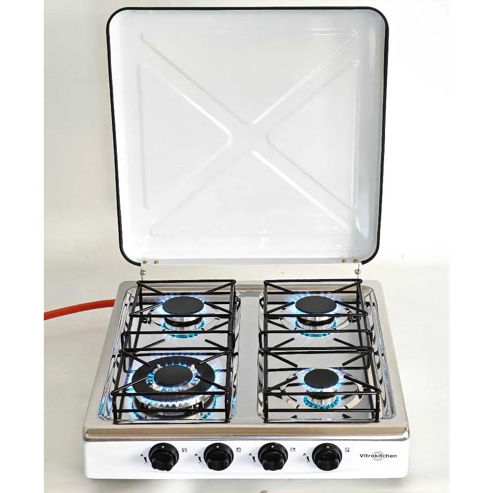 Vitrokitchen 452bb Gaskocher Campingküche, White, One Size Vitrokitchen 452bb Gaskocher Campingküche, White, One Size