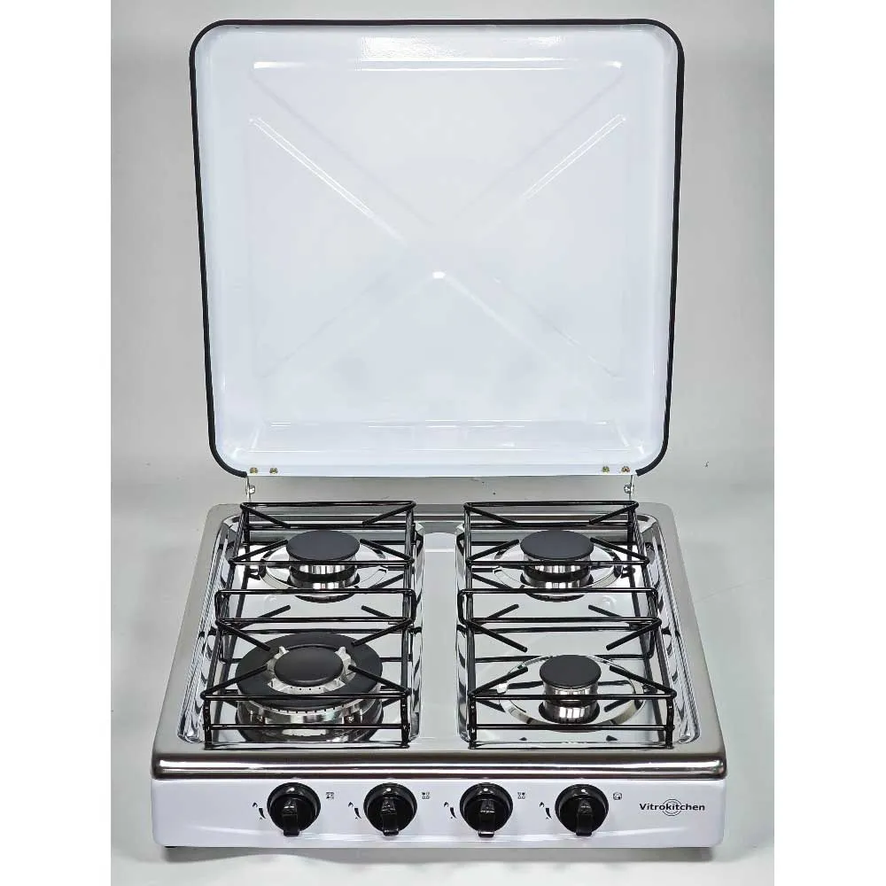 Vitrokitchen 452bb Gaskocher Campingküche, White, One Size Vitrokitchen 452bb Gaskocher Campingküche, White, One Size