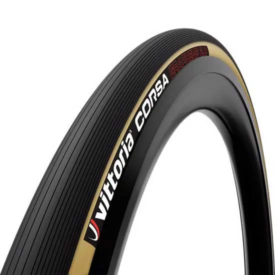Vittoria Corsa Graphene Tubular 700 X 25 Rennradreifen, Black / beige, 700C x 25 Vittoria Corsa Graphene Tubular 700 X 25 Rennradreifen, Black / beige, 700C x 25