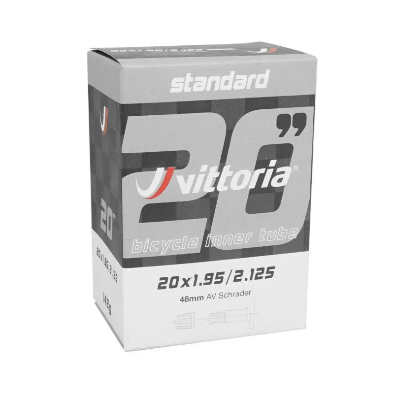 Vittoria Fahrradschlauch Schraderventil 20 x 1.90-2.125 Unisex, grau, TU