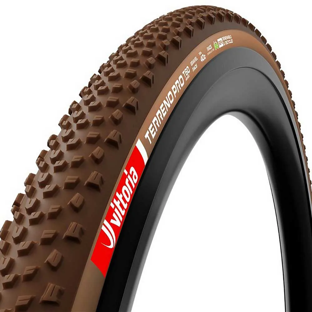 Vittoria Terreno Pro T60 Mixed Race Tubeless 700c X 45 Gravelreifen, Natural brown / dark brown, 700C x 45