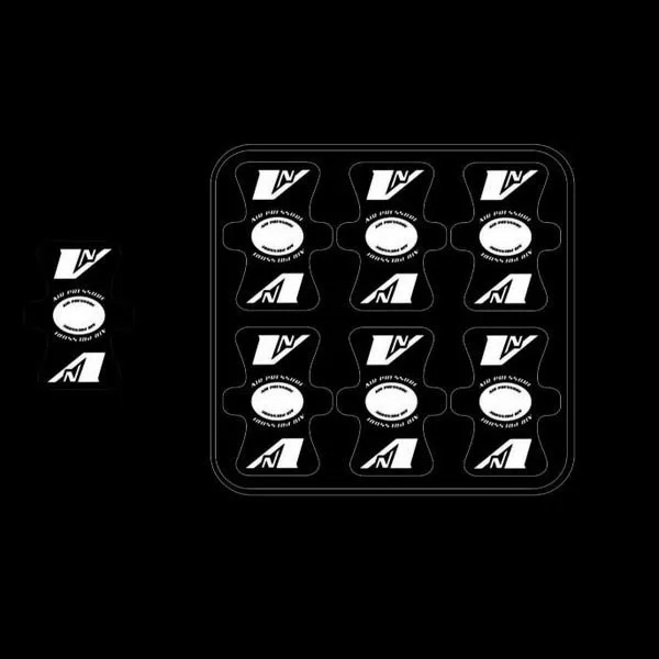 Vnoise Valve Beschützer 6 Einheiten, Gloss black / white, One Size