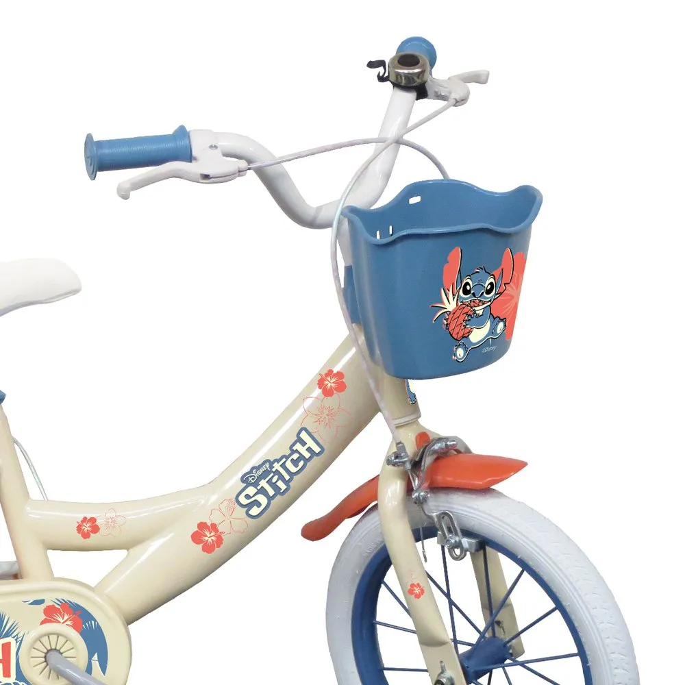 Volare Stitch 14´´ Fahrrad, White / blue, 4-6Y