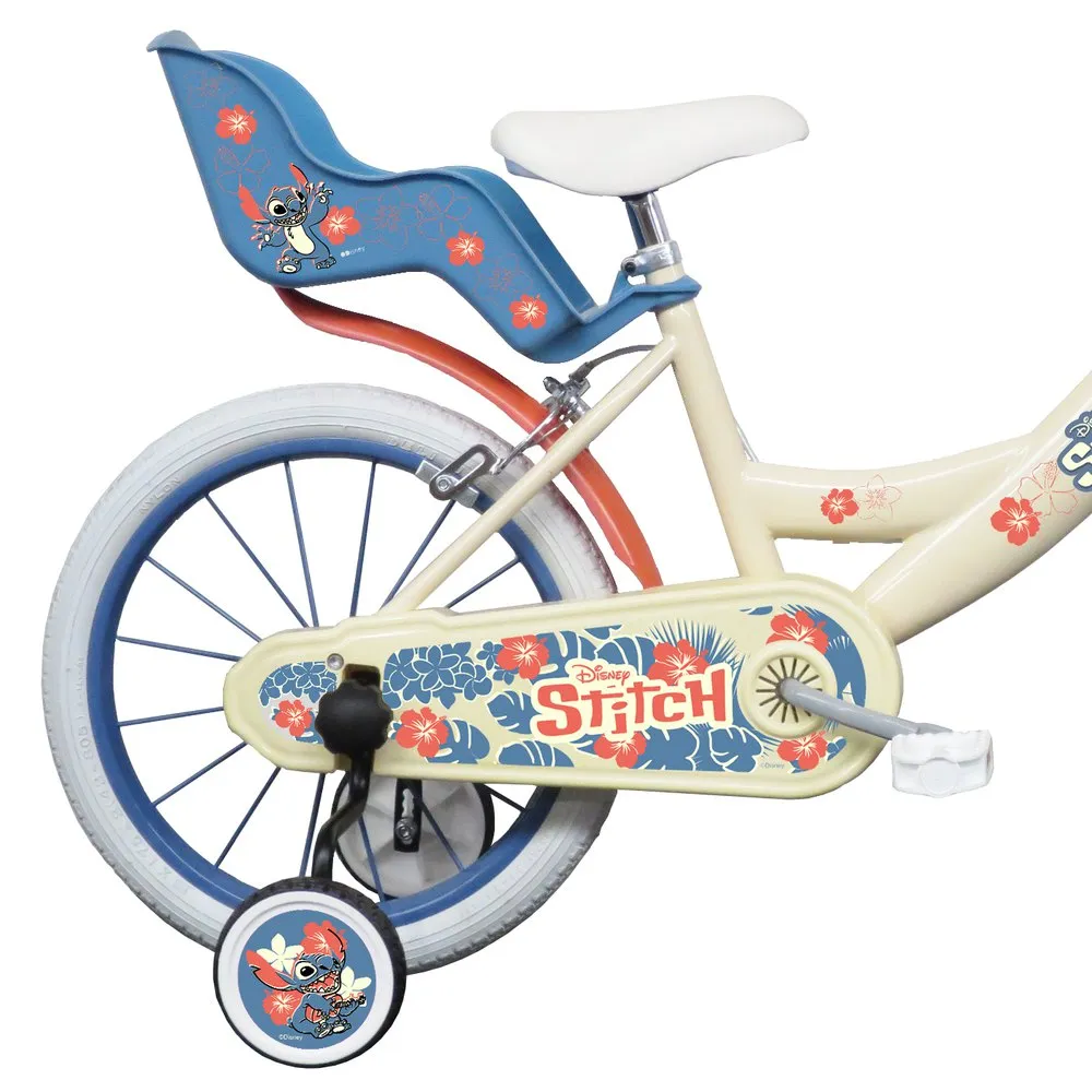 Volare Stitch 16´´ Fahrrad, White / blue, 5-7Y