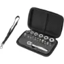 Voxom Tool Set Wk2-mini Ratchet Werkzeugkasten, Black, One Size