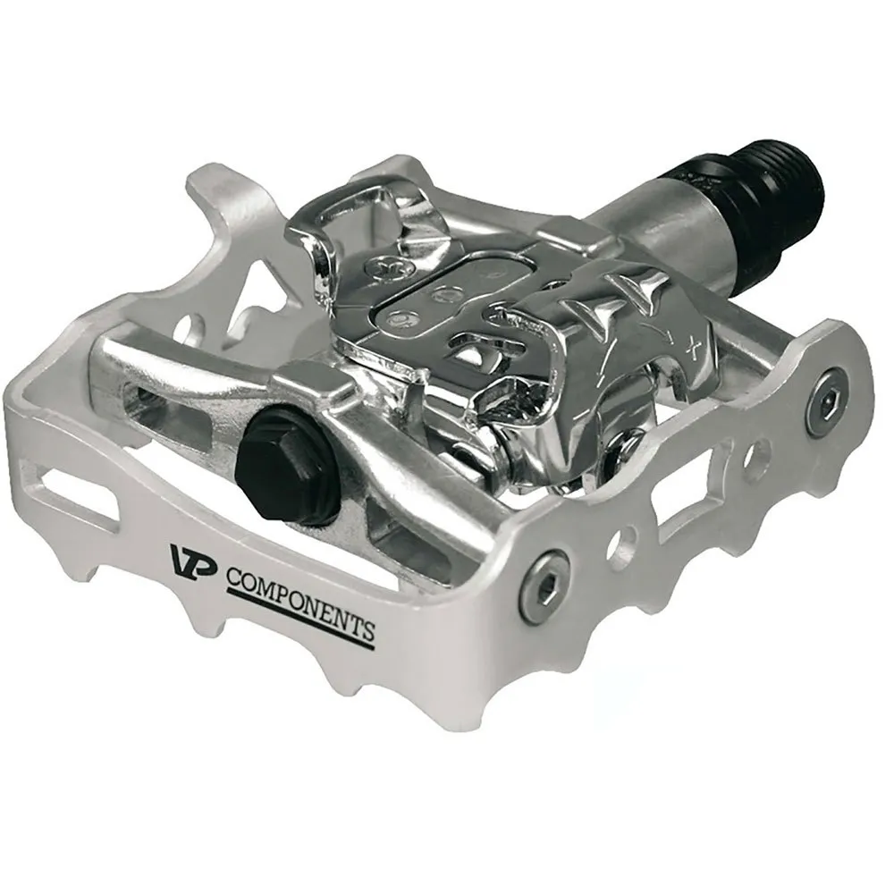 VP Components Dual Spd Pedale, Silver, One Size VP Components Dual Spd Pedale, Silver, One Size