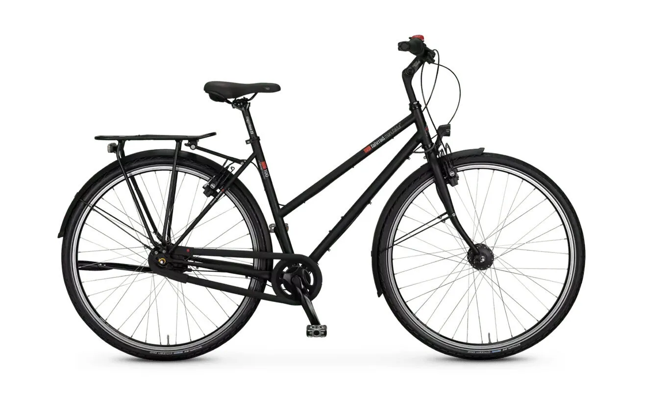 vsf fahrradmanufaktur T-100 ebony matt 2022 28" Trapez, Hersteller-ebony matt, 45cm vsf fahrradmanufaktur T-100 ebony matt 2022 28" Trapez, Hersteller-ebony matt, 45cm