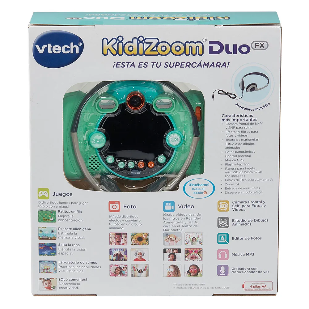 Vtech Kidizoom Duo Fx 12 In 1 Aquamarin, Green, One Size Vtech Kidizoom Duo Fx 12 In 1 Aquamarin, Green, One Size