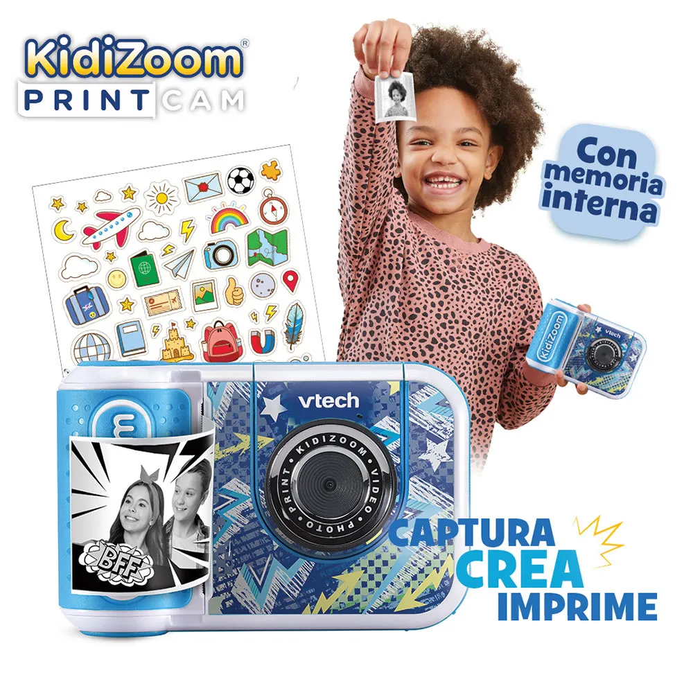 Vtech Kidizoom Print Kamera, Blue, One Size