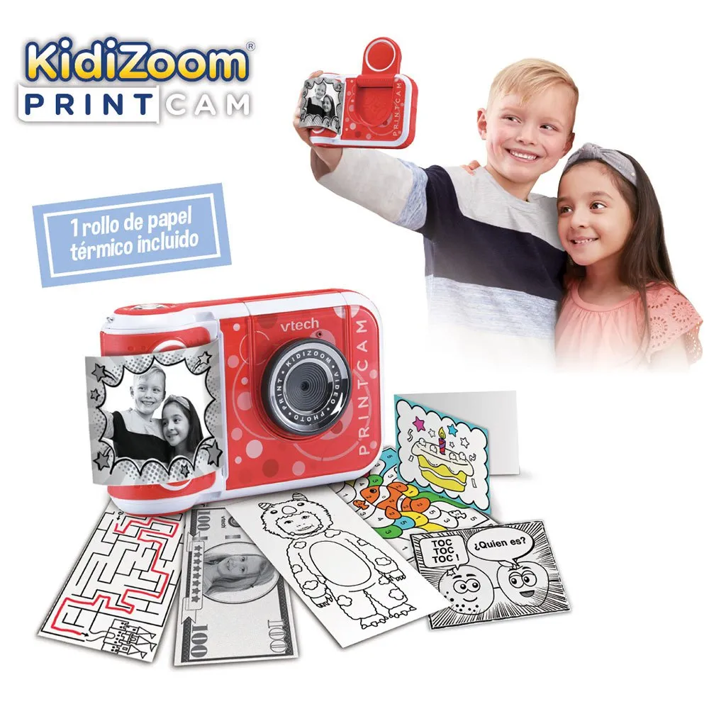 Vtech Kidizoom Printing Kamera, Multicolor, One Size Vtech Kidizoom Printing Kamera, Multicolor, One Size
