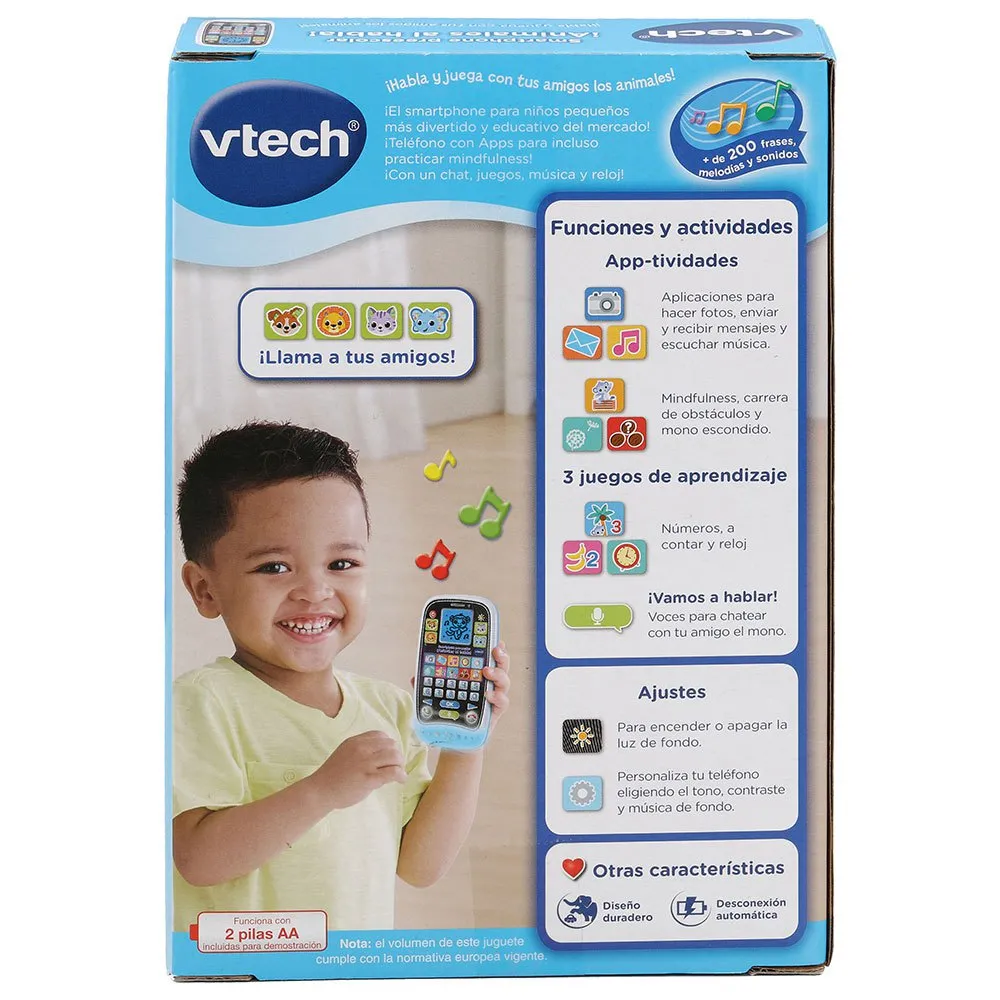 Vtech Kindergarten Smartphone Tier Tiere!, Multicolor, One Size Vtech Kindergarten Smartphone Tier Tiere!, Multicolor, One Size