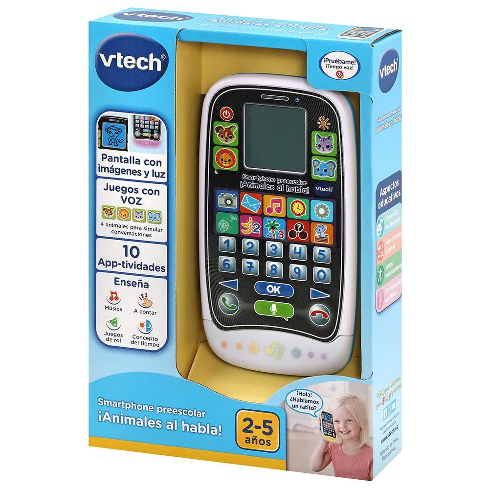 Vtech Kindergarten Smartphone Tier Tiere!, Multicolor, One Size Vtech Kindergarten Smartphone Tier Tiere!, Multicolor, One Size