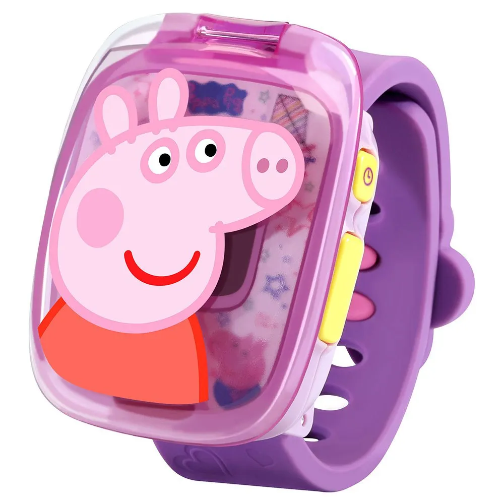 Vtech Peppa Pig ´s Purple Clock Lernspielzeug Für Kinder Version Spanisch, Purple, One Size Vtech Peppa Pig ´s Purple Clock Lernspielzeug Für Kinder Version Spanisch, Purple, One Size