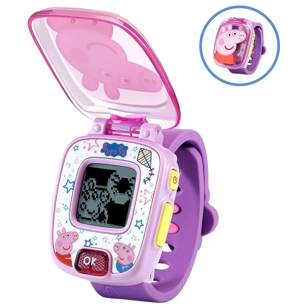 Vtech Peppa Pig ´s Purple Clock Lernspielzeug Für Kinder Version Spanisch, Purple, One Size Vtech Peppa Pig ´s Purple Clock Lernspielzeug Für Kinder Version Spanisch, Purple, One Size
