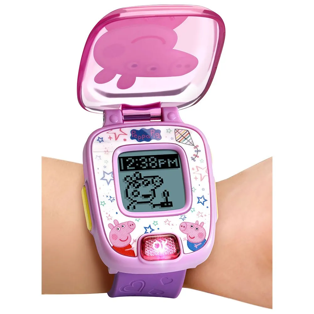 Vtech Peppa Pig ´s Purple Clock Lernspielzeug Für Kinder Version Spanisch, Purple, One Size Vtech Peppa Pig ´s Purple Clock Lernspielzeug Für Kinder Version Spanisch, Purple, One Size