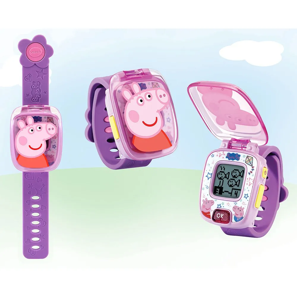 Vtech Peppa Pig ´s Purple Clock Lernspielzeug Für Kinder Version Spanisch, Purple, One Size Vtech Peppa Pig ´s Purple Clock Lernspielzeug Für Kinder Version Spanisch, Purple, One Size
