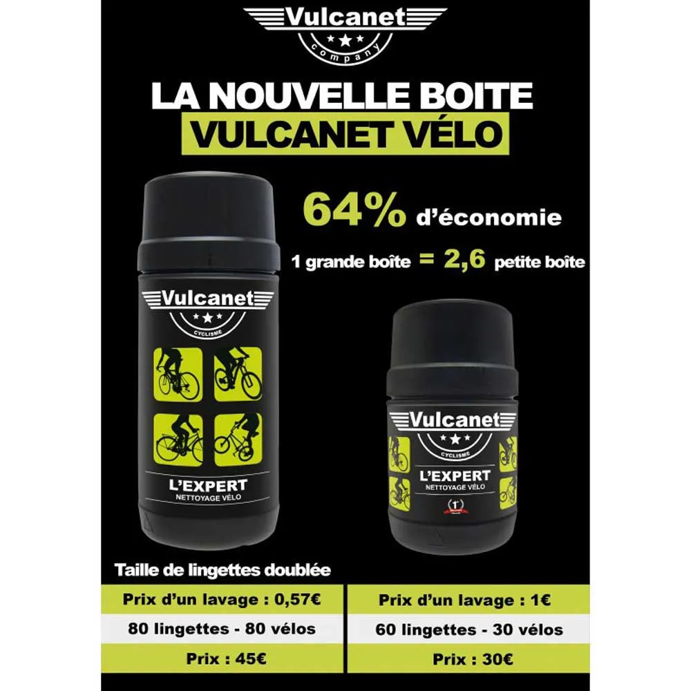 Vulcanet Reinigungstücher 80 Einheiten, Black, One Size Vulcanet Reinigungstücher 80 Einheiten, Black, One Size