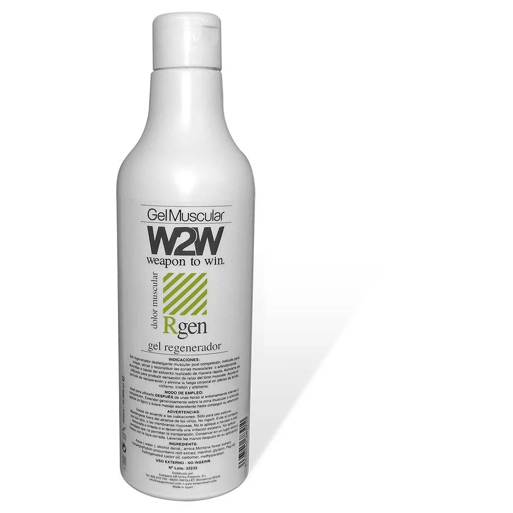 W2W Regenerative Arnica Gel 500ml, Grey, One Size W2W Regenerative Arnica Gel 500ml, Grey, One Size