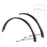Wag Aluminium Schutzblech-set Trekking 65 27.5-29´´ X 65 Mm, Matt black, 27.5-29"