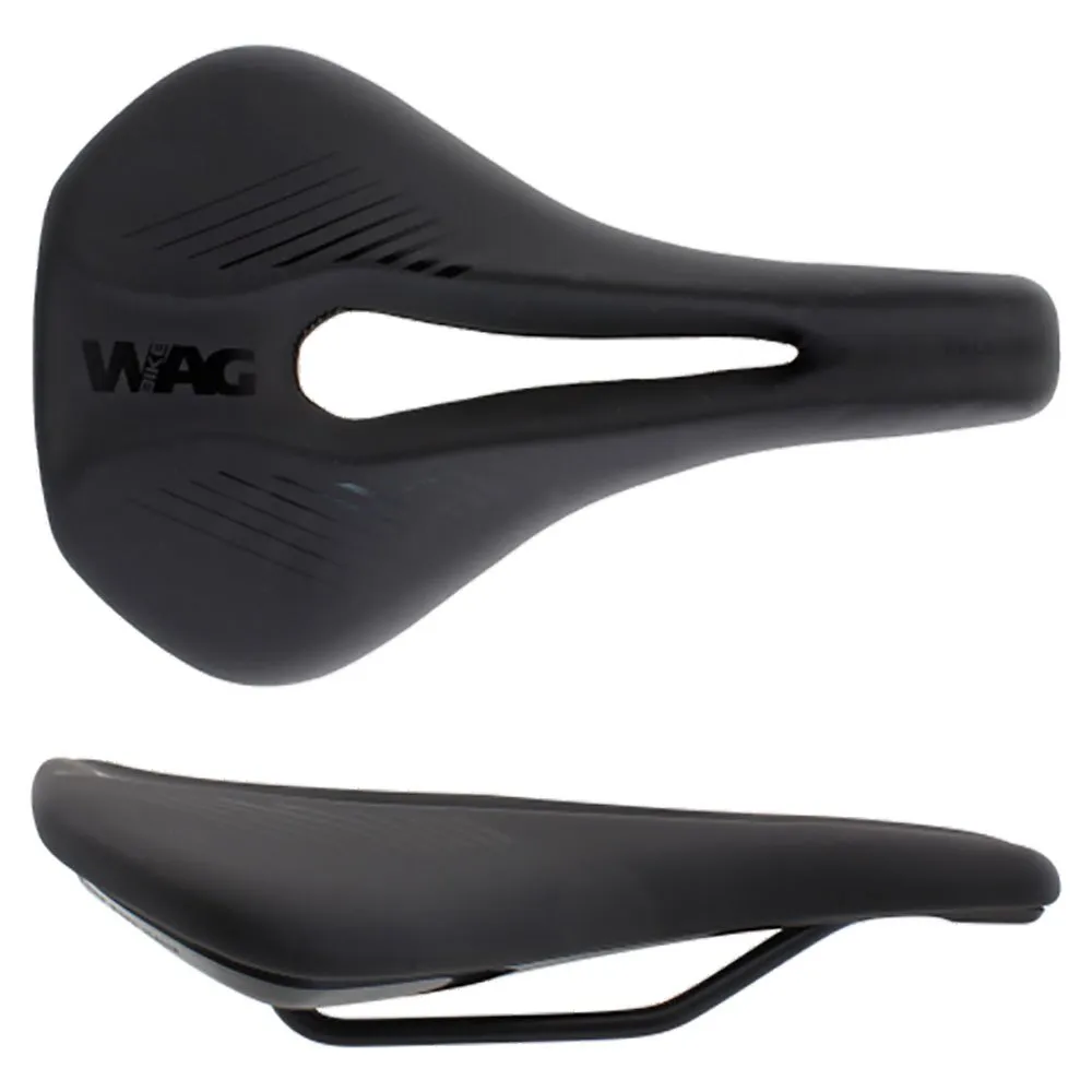 Wag Race Wide Sattel, Black, 155mm