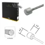 Wag Shimano/sram 1.1 X 1950 Mm Schaltzug, Steel, One Size