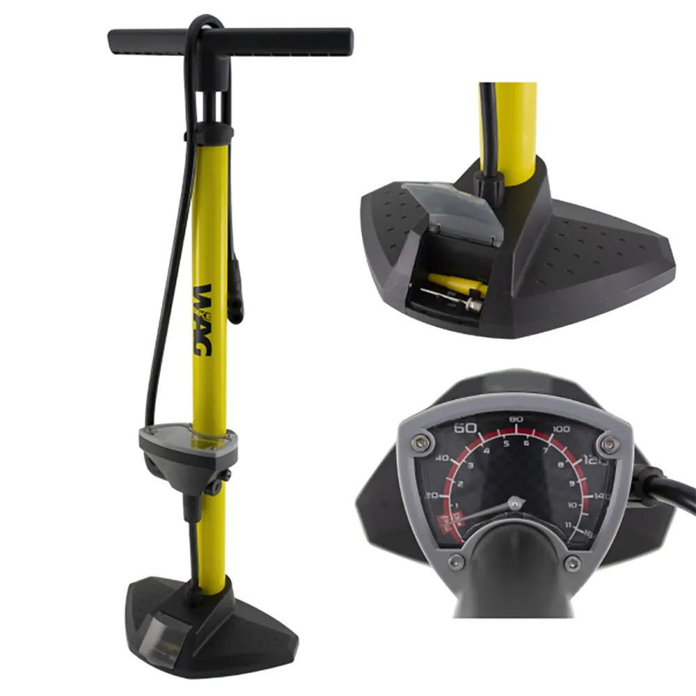Wag Standpumpe, Black / yellow, One Size Wag Standpumpe, Black / yellow, One Size