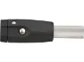 Weber Deichselanschluss ohne Schloss für Vierkantrohr gequetscht, Schwarz, 23.5mm