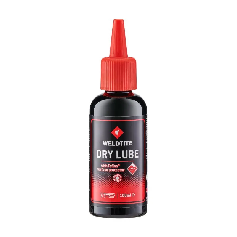 WELDTITE Teflon-Fahrradschmiermittel für Ketten unter trockenen Bedingungen TF2 dry lube Unisex, rot, 100ml WELDTITE Teflon-Fahrradschmiermittel für Ketten unter trockenen Bedingungen TF2 dry lube Unisex, rot, 100ml
