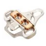 WellGo Rc8 Pedalplatten, Silver / gold, One Size